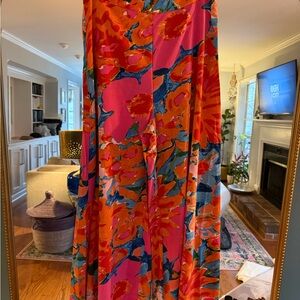 SHEIN Vibrant Multicolor Floral Pant